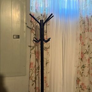 Source Unknown Black Coat Rack